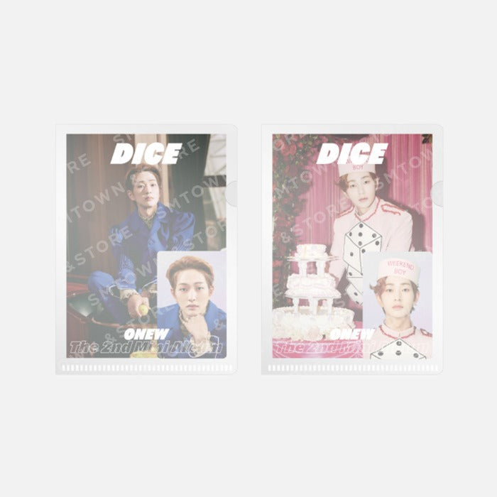 SHINee ONEW DICE Postcard + Hologram Photocard Set