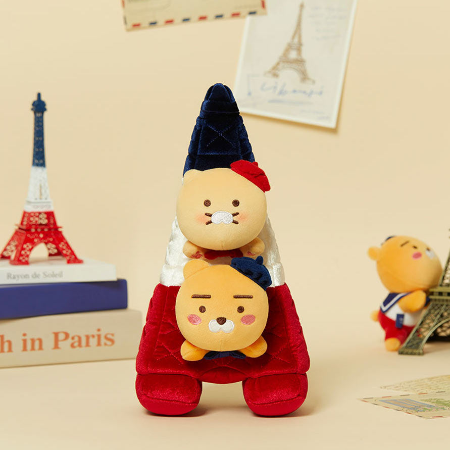 Kakao Friends Paris Edition Eiffel Tower Doll Set