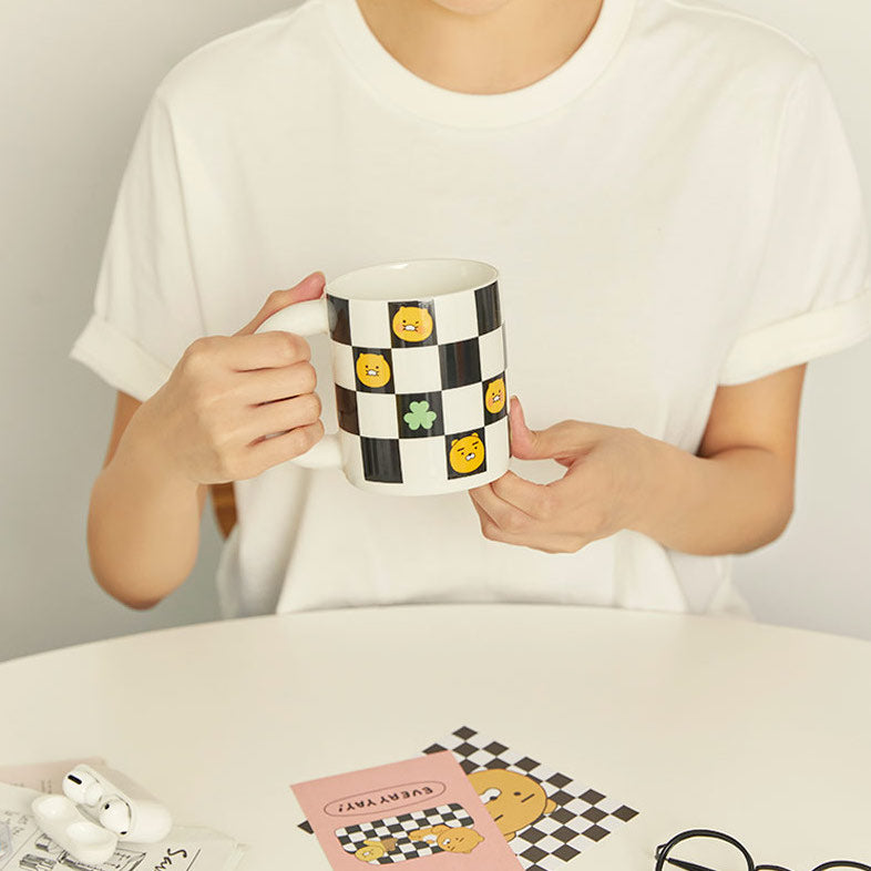 KAKAO FRIENDS EveryYay Checkered Mug Cup