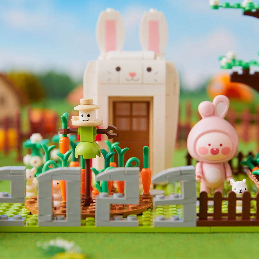 KAKAO FRIENDS New Year Rabbit Carrot Farm Brick Figure