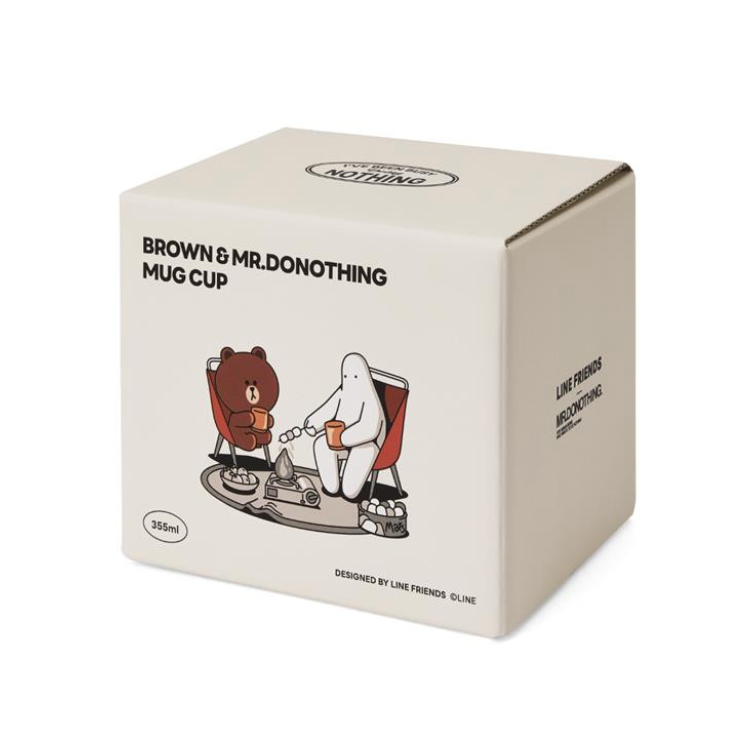 LINE FRIENDS Brown X Mr.Donothing Mug Cup