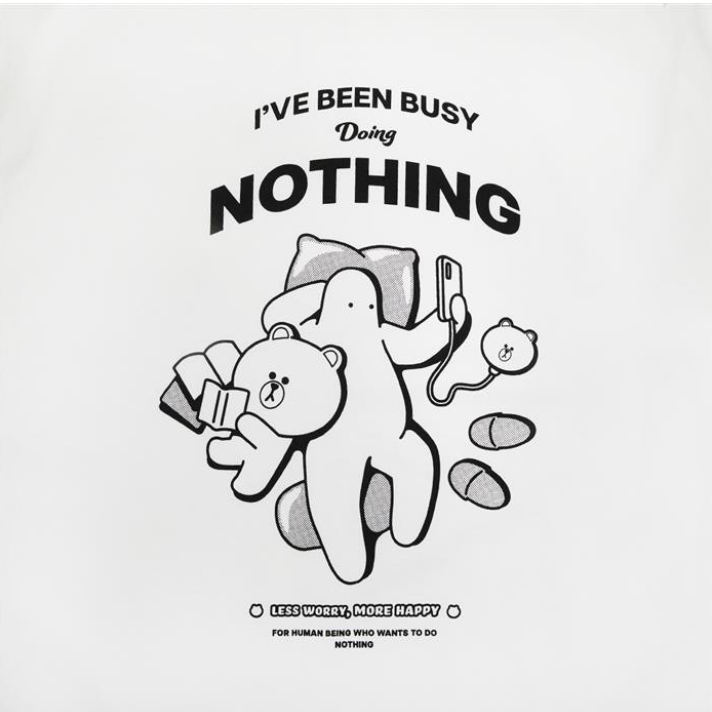 LINE FRIENDS Brown X Mr.Donothing T-shirt