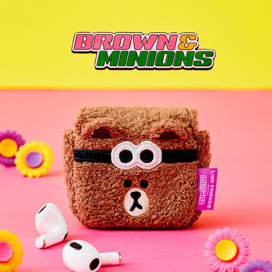 LINE FRIENDS X MINIONS Brown AirPods Case