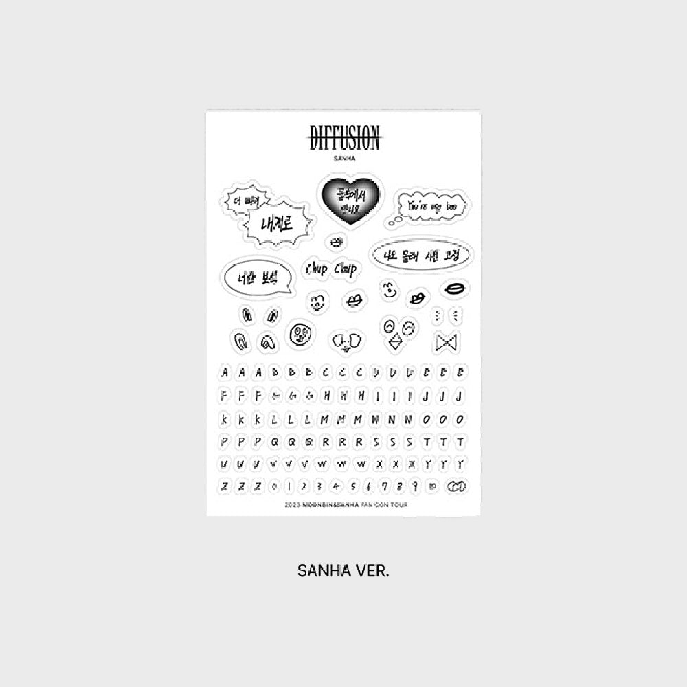 ASTRO MOONBIN & SANHA DIFFUSION Deco Sticker Set