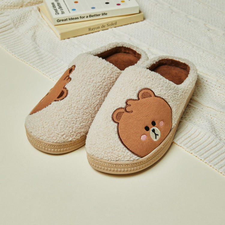 LINEFRIENDS minini Big Face Boucle Slipper