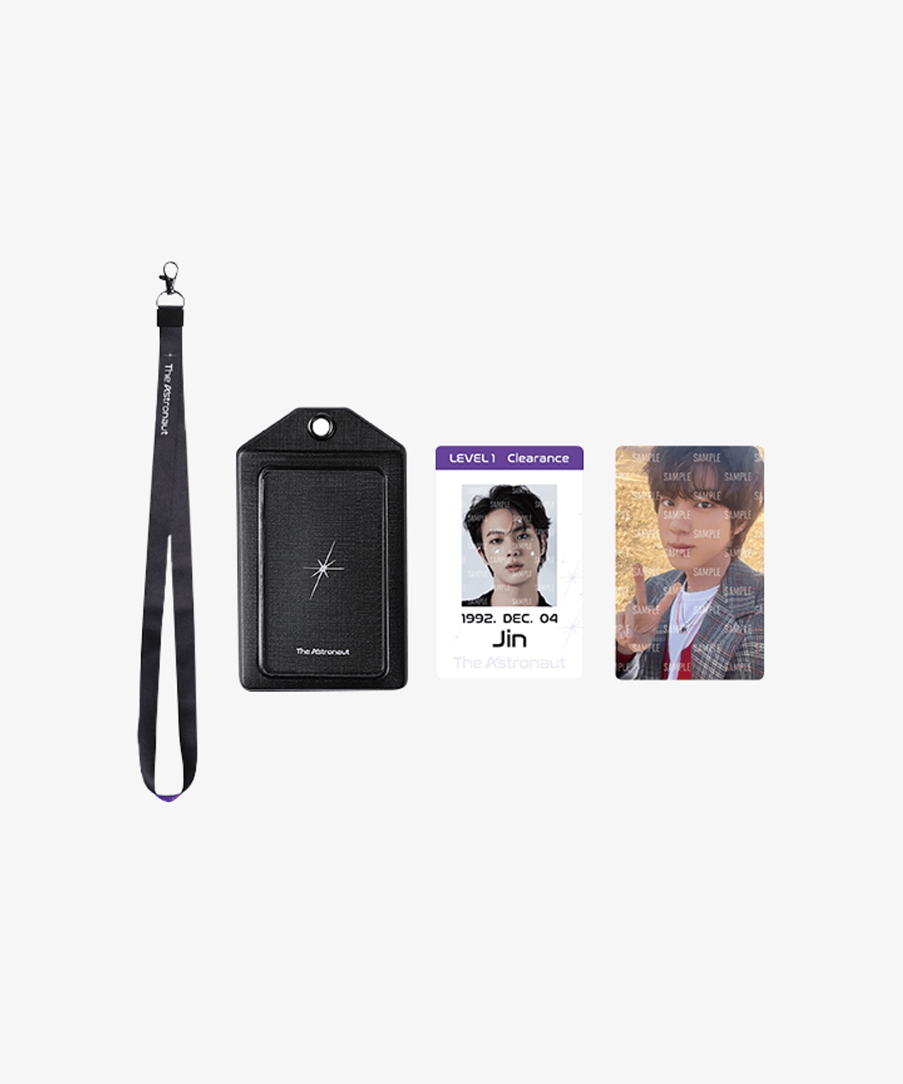 BTS JIN The Astronaut ID Card Holder Set