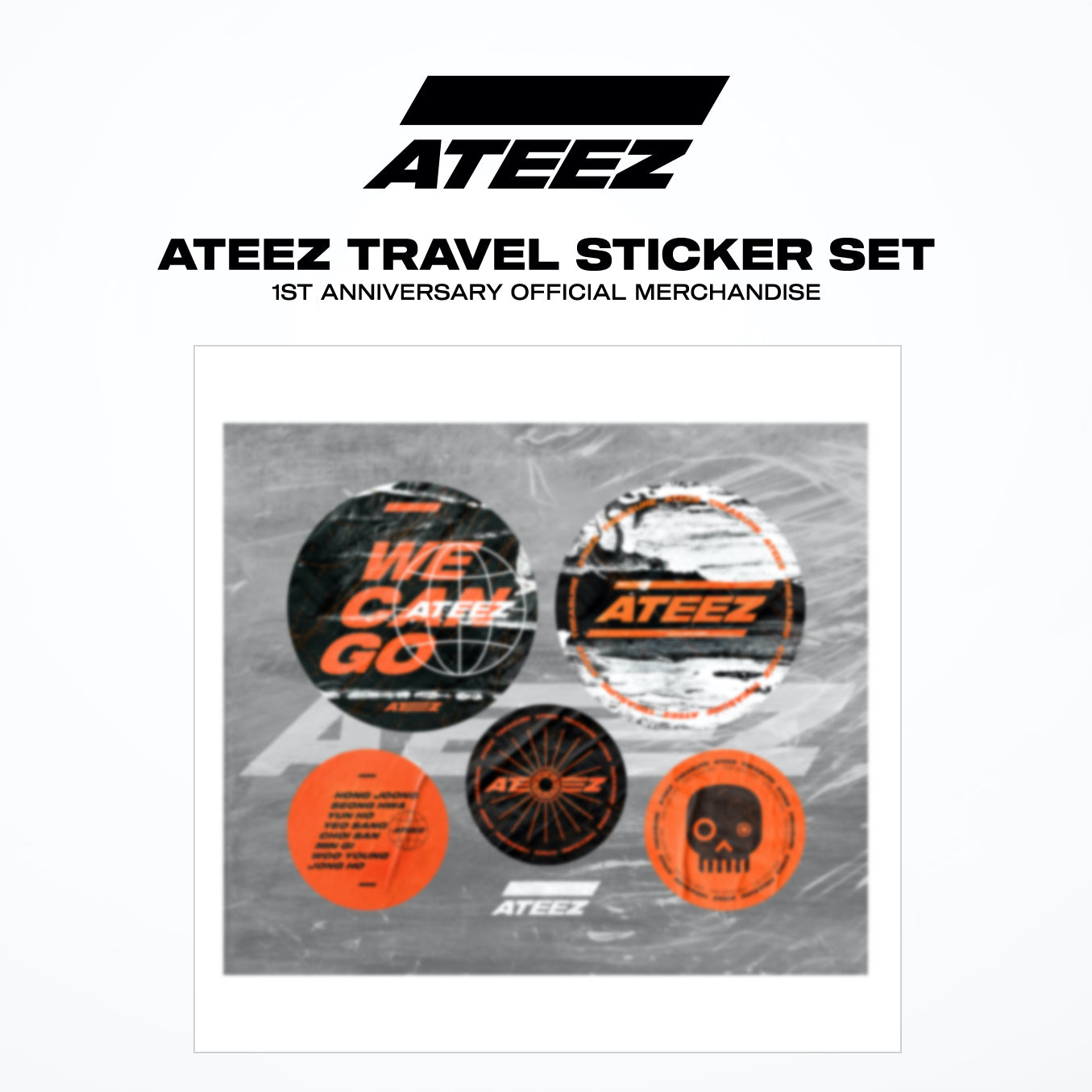 ATEEZ Travel Sticker Set