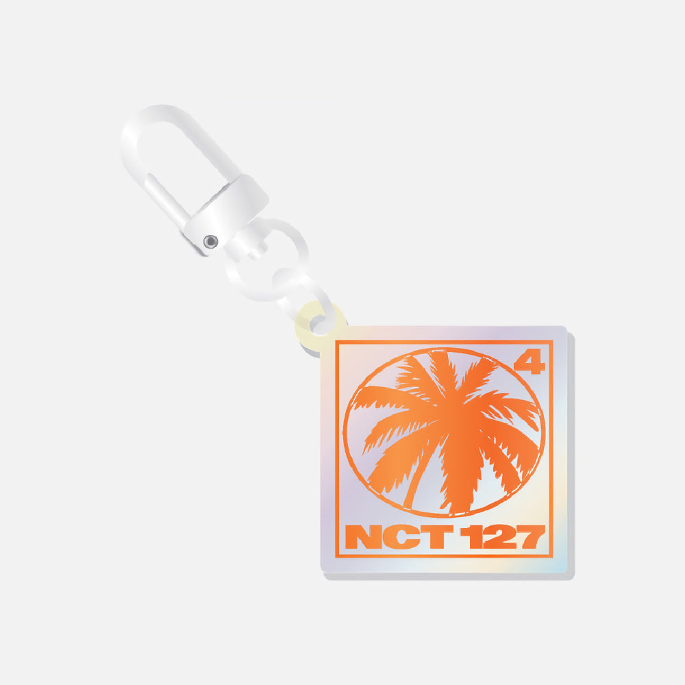 (Pre-Order)NCT 127 2 Baddies Pop Up Store Square Logo Acrylic Keyring