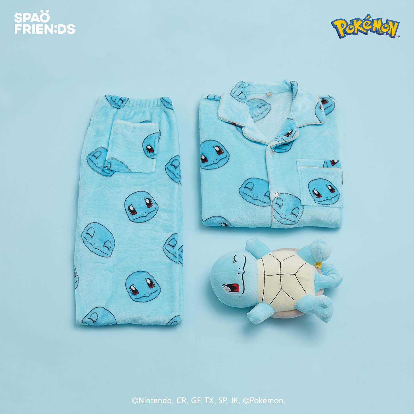 SPAO X POKEMON Character Pajama Set (Fluffy Long Sleeves)