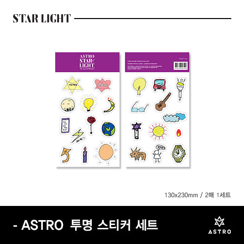 ASTRO The 2nd ASTROAD to Seoul Tattoo Sticker Set