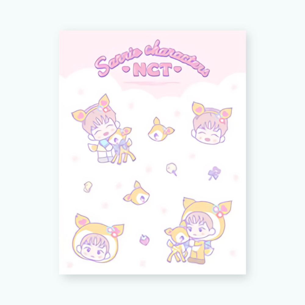 (PRE-ORDER) NCT X SANRIO Clear Sticker + Photocard Set