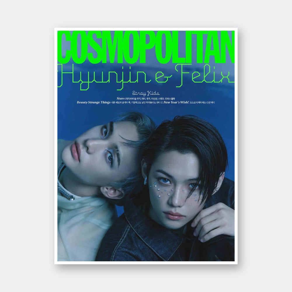 COSMOPOLITAN Korea Magazine January 2023 : STRAY KIDS Hyunjin & Felix Cover