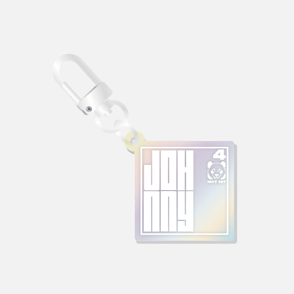 (Pre-Order)NCT 127 2 Baddies Pop Up Store Hologram Name Acrylic Keyring