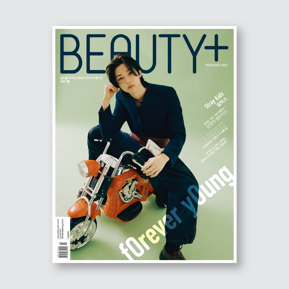 BEAUTY+ Korea Magazine February 2023 : STRAY KIDS Felix Cover