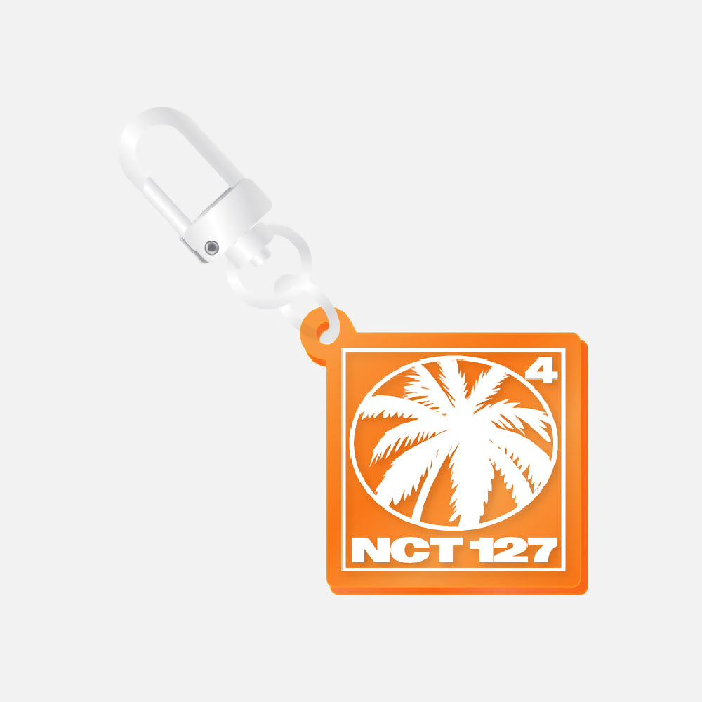 (Pre-Order)NCT 127 2 Baddies Pop Up Store Square Logo Acrylic Keyring