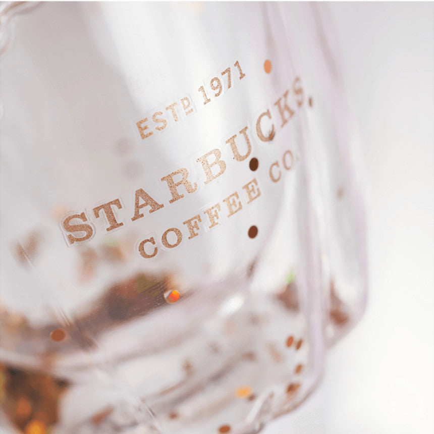 Starbucks China 2022 Cherry Blossom Doublewall Glass Mug Cup 355ml