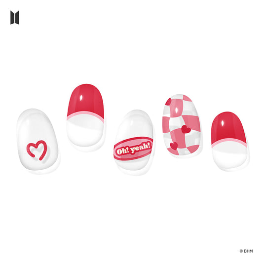 BTS X Gelato Factory Jellymix Nail : Lovely Checker