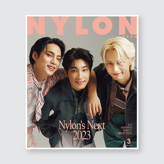 NYLON JAPAN Magazine March 2023 : SEVENTEEN JUN, WONWOO, MINGYU