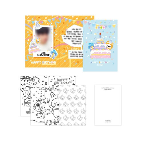VICTON CHAN HBD EDITION Card & Coloring Postcard Set