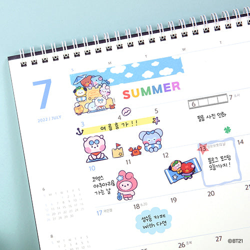 BT21 minini Summer Sky Clear Sticker