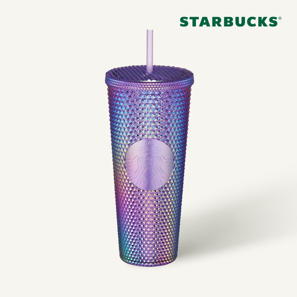 Starbucks Korea 22 Summer Stud Purple Hologram Coldcup 710ml