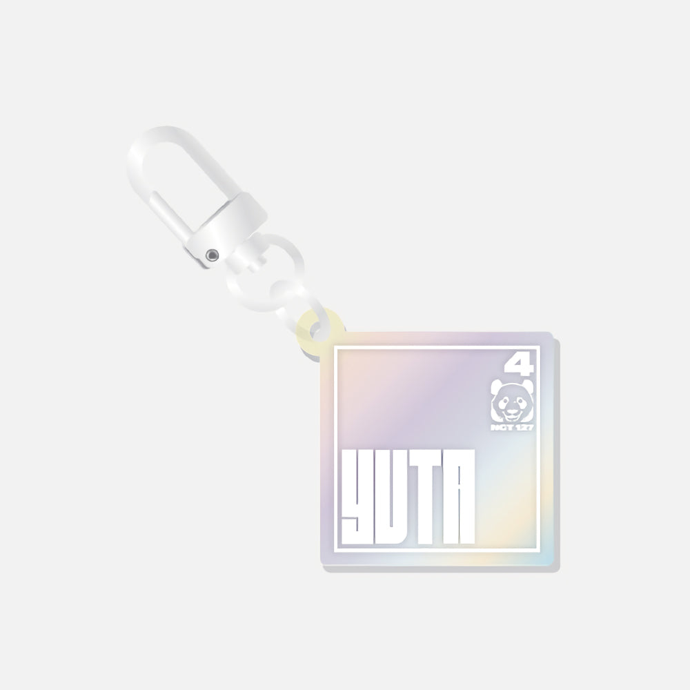 (Pre-Order)NCT 127 2 Baddies Pop Up Store Hologram Name Acrylic Keyring