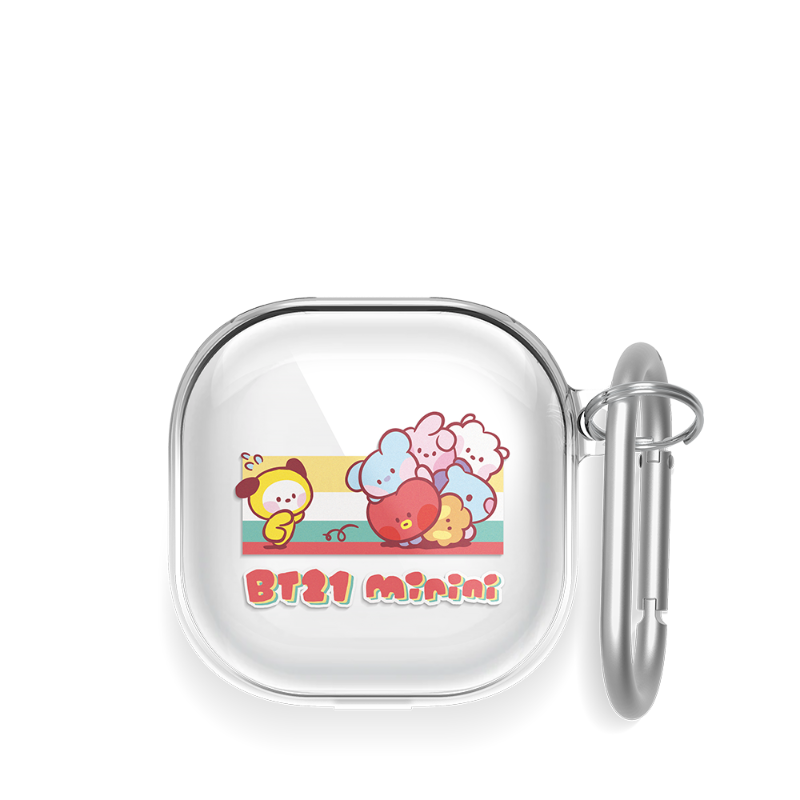 BT21 minini Pink Toys Buds 2 / Pro / Live Clear Case