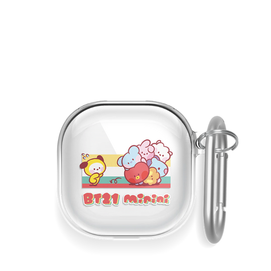 BT21 minini Pink Toys Buds 2 / Pro / Live Clear Case
