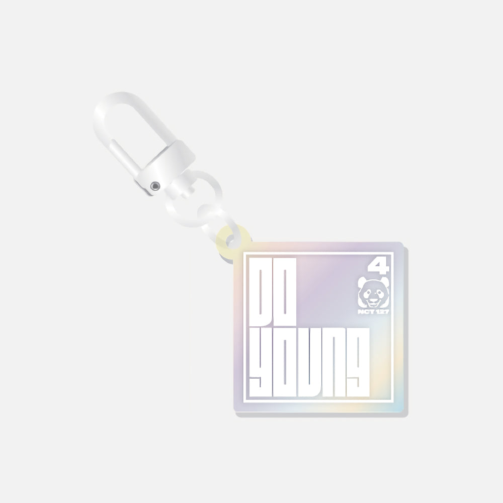 (Pre-Order)NCT 127 2 Baddies Pop Up Store Hologram Name Acrylic Keyring