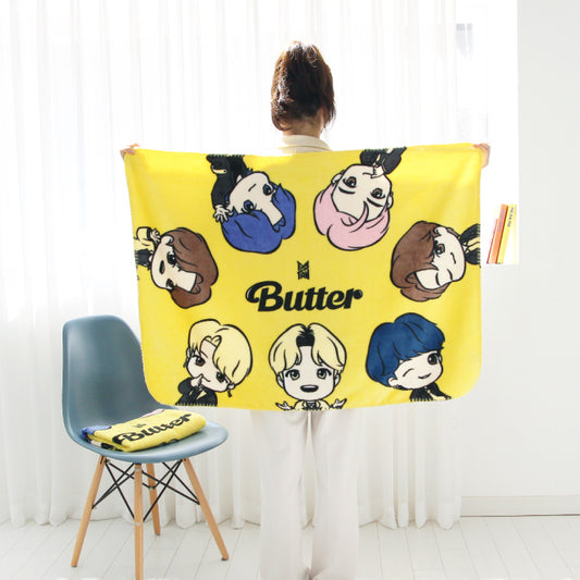 BTS TINY TAN BUTTER Flannel Blanket