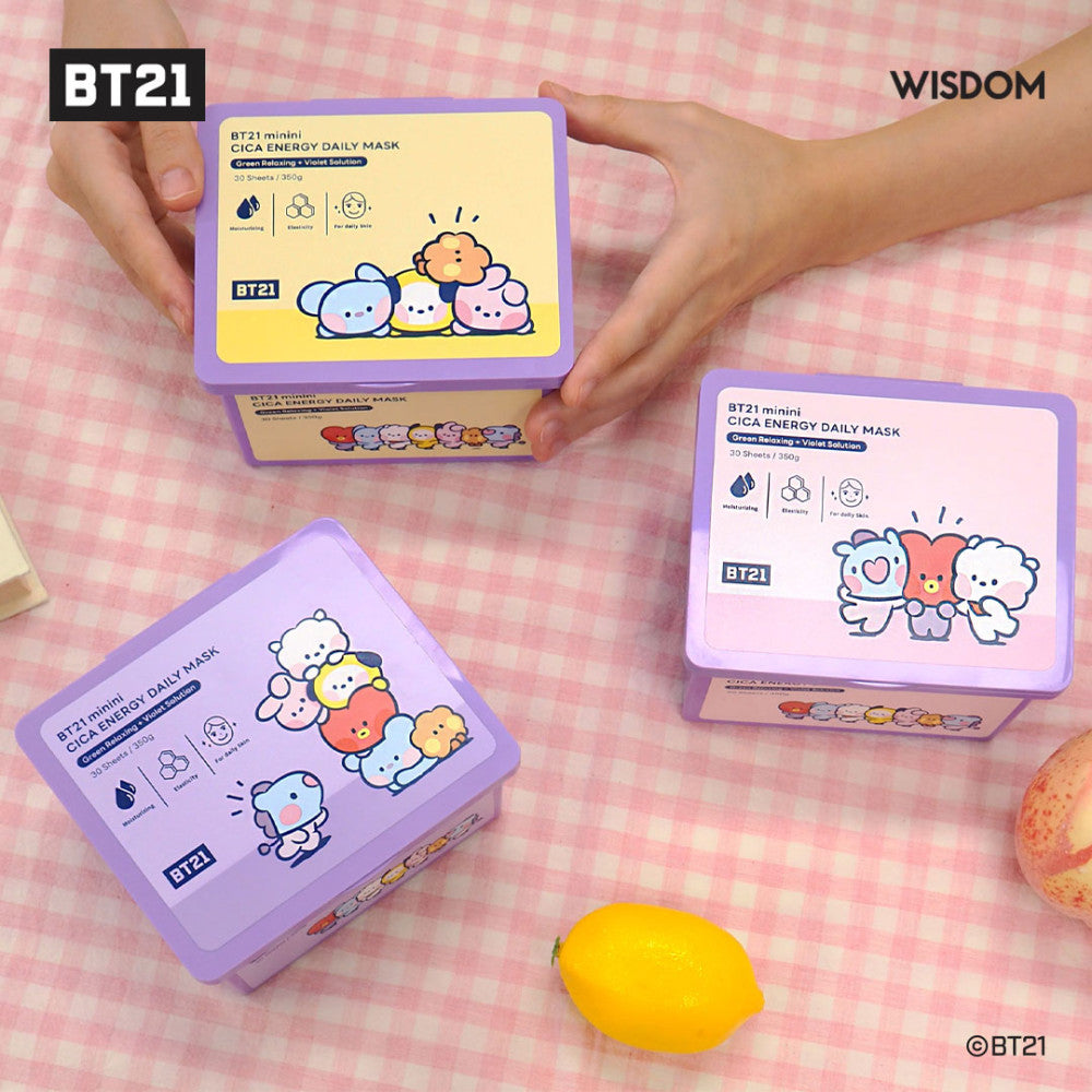 BT21 minini CICA Energy Daily Soothing Facial Mask