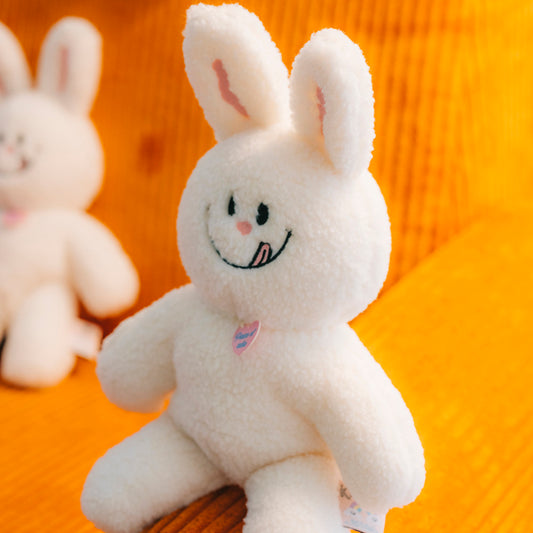 KNOTTED Cream Bunny Doll