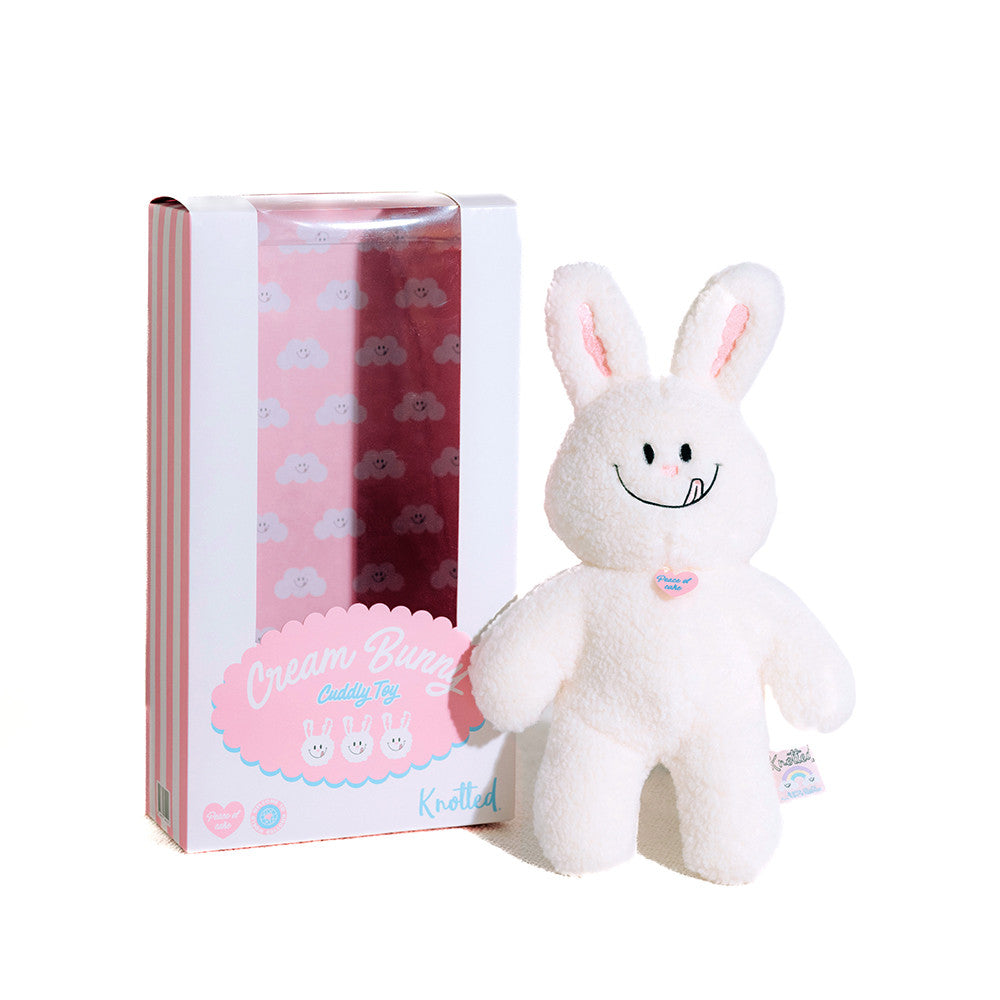 KNOTTED Cream Bunny Doll