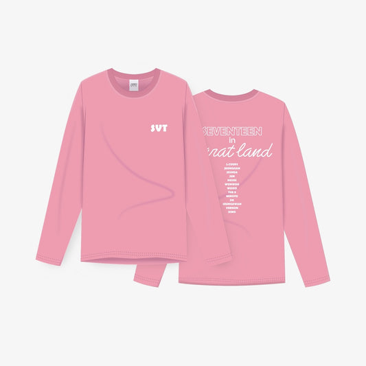 SEVENTEEN CARAT LAND Long Sleeve T-Shirt (Pink)