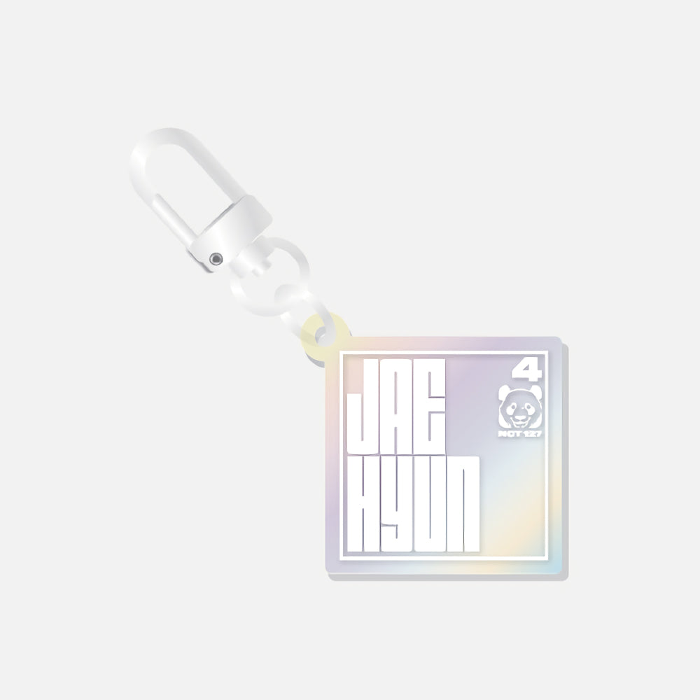 (Pre-Order)NCT 127 2 Baddies Pop Up Store Hologram Name Acrylic Keyring