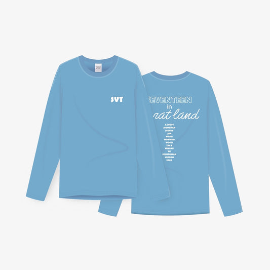 SEVENTEEN CARAT LAND Long Sleeve T-Shirt (Sky Blue)