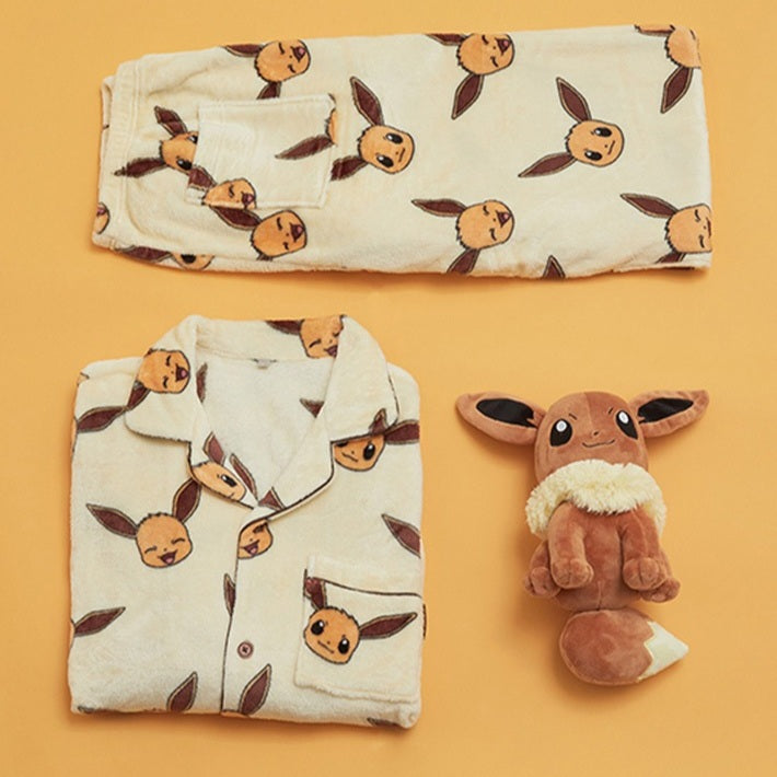 SPAO X POKEMON Character Pajama Set (Fluffy Long Sleeves)