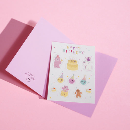 KNOTTED Mini Card & Stickers Set