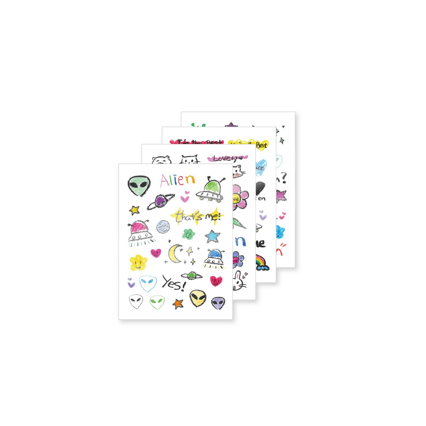 AKMU SUHYUN ALiEN Tattoo Sticker Set