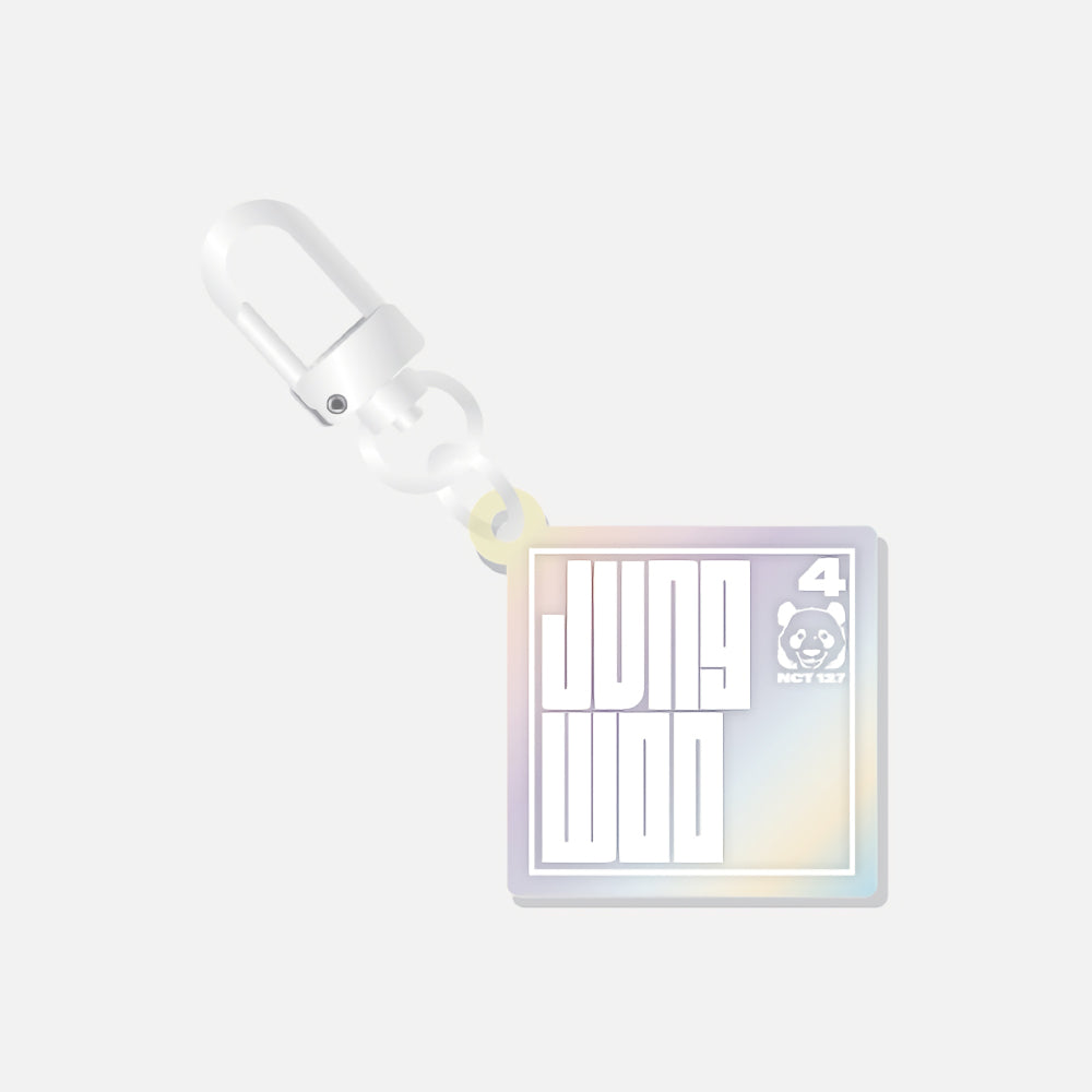 (Pre-Order)NCT 127 2 Baddies Pop Up Store Hologram Name Acrylic Keyring