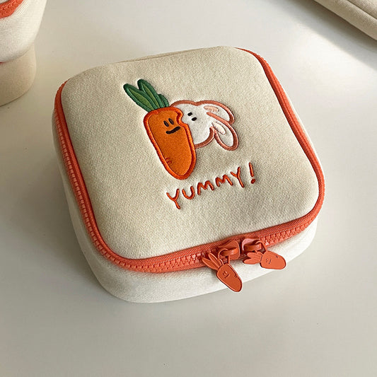 SECOND MORNING carrot & bunny Pouch