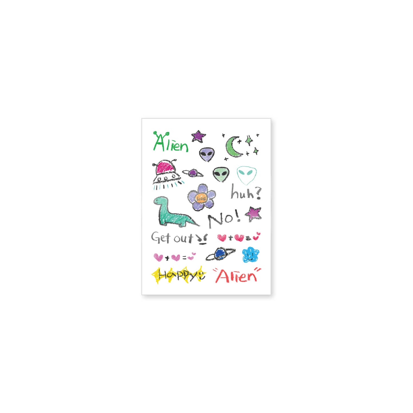 AKMU SUHYUN ALiEN Tattoo Sticker Set