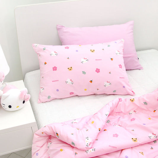 SANRIO HELLO KITTY Reversible Pillow Cover (Flower Day)