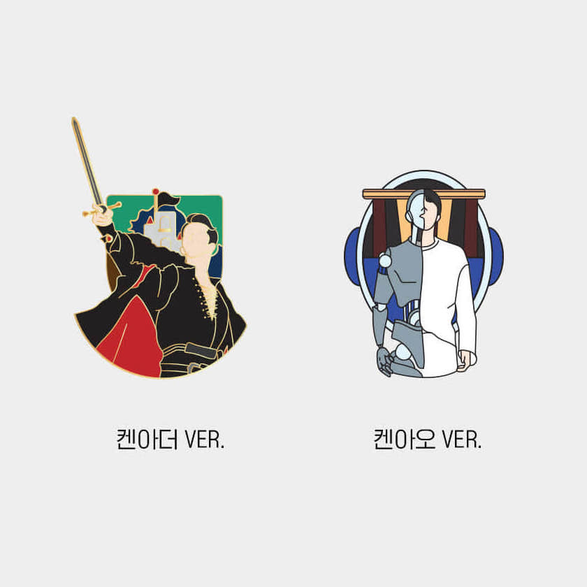 VIXX KEN 2023 Season's Greetings Metal Badge Set