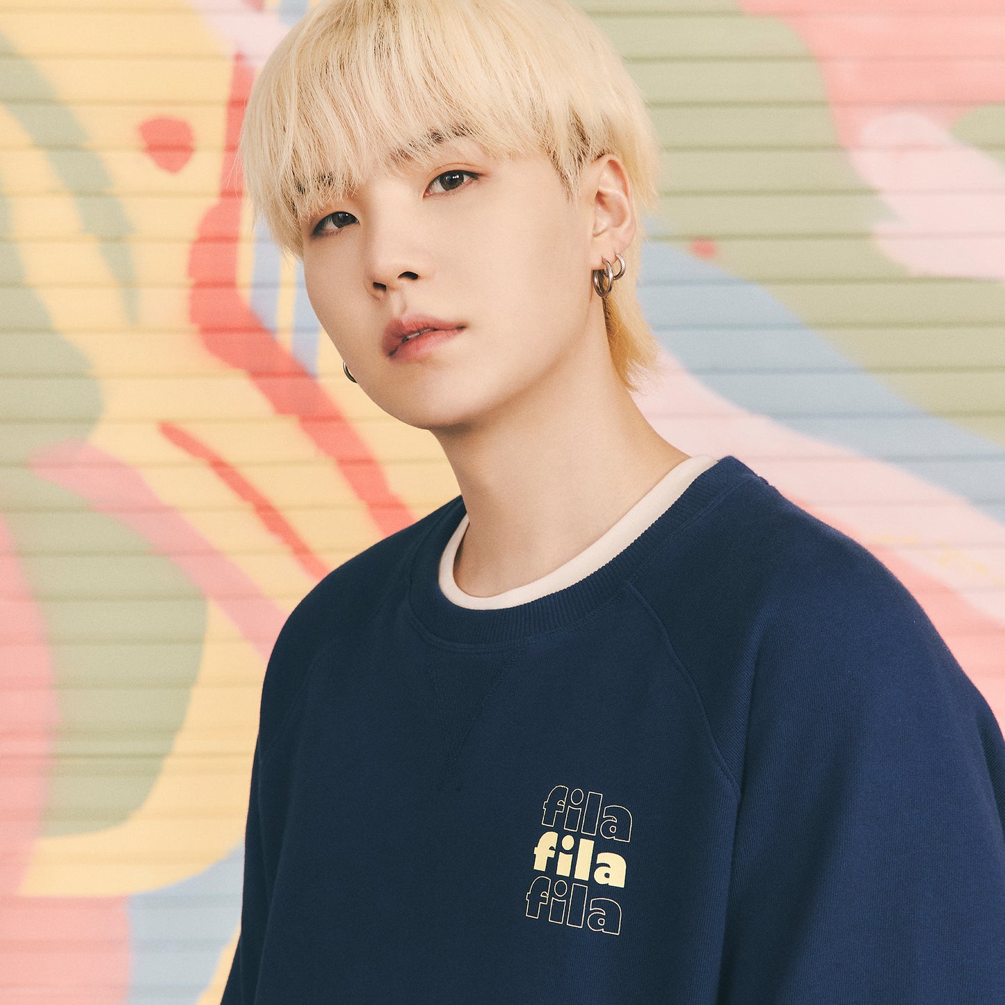 FILA X BTS DYNAMITE Suga Disco Logo Sweatshirt