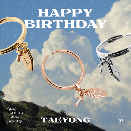 NCT 127 TAEYONG Artist Birthday Initial Ring