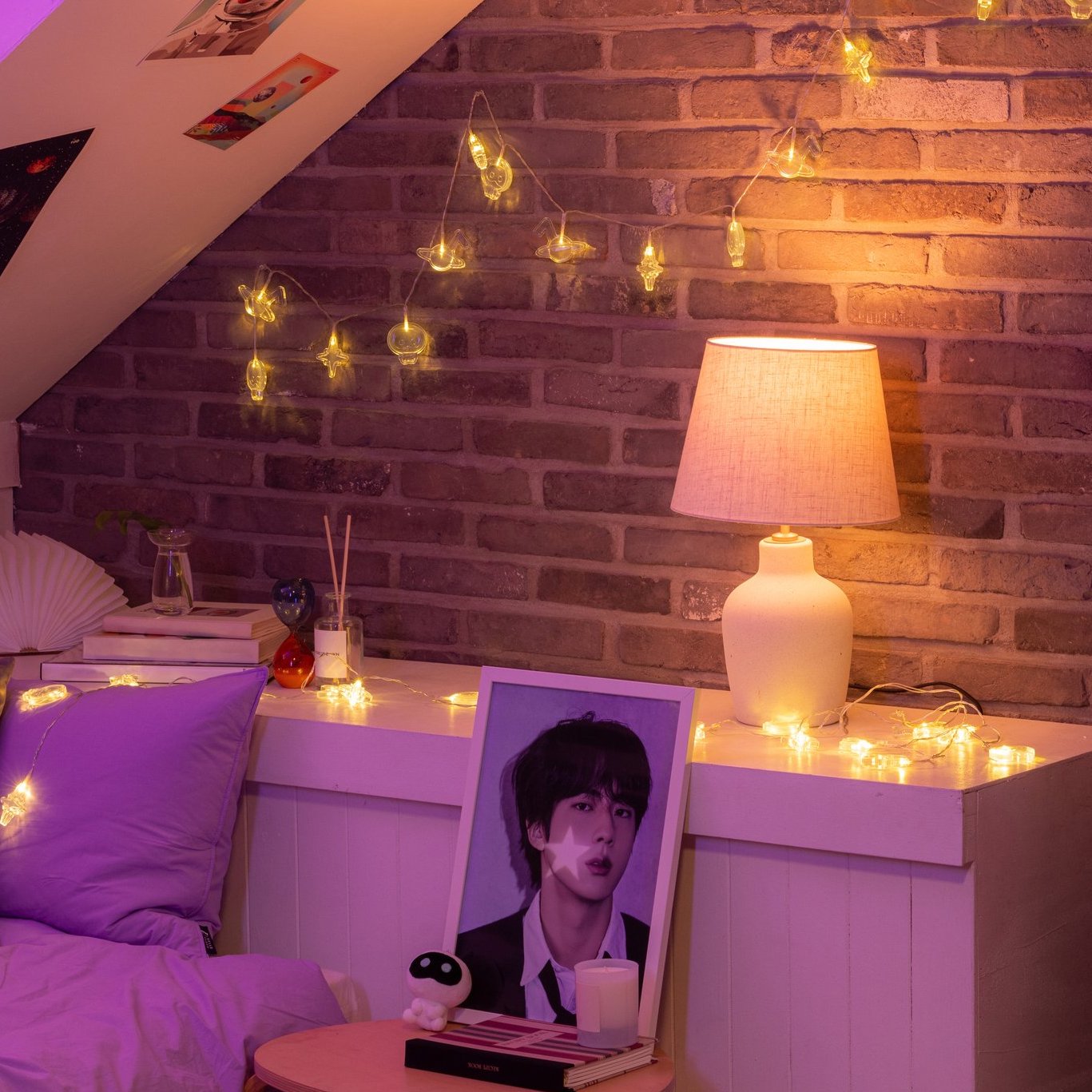 BTS JIN The Astronaut Wootteo Line Lamp / Wootteo Fairy Lights