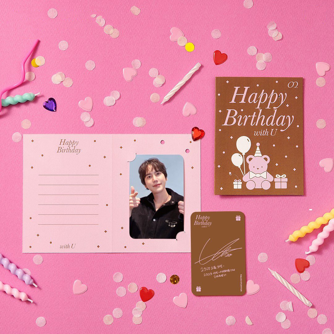 SUPER JUNIOR Kyuhyun Artist Birthday Brooch & Birthday Card