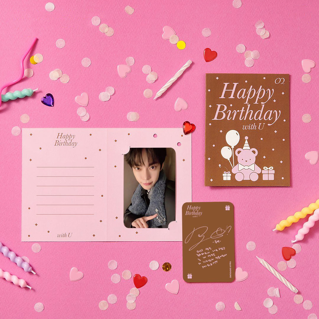 NCT Doyoung Artist Birthday Brooch & Birthday Card
