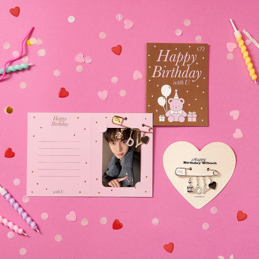 NCT Doyoung Artist Birthday Brooch & Birthday Card